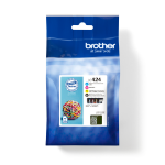 Brother LC-424VAL Ink cartridge multi pack Bk,C,M,Y, 4x750 pages ISO/IEC 19752 Pack=4 for Brother DCP-J 1200
