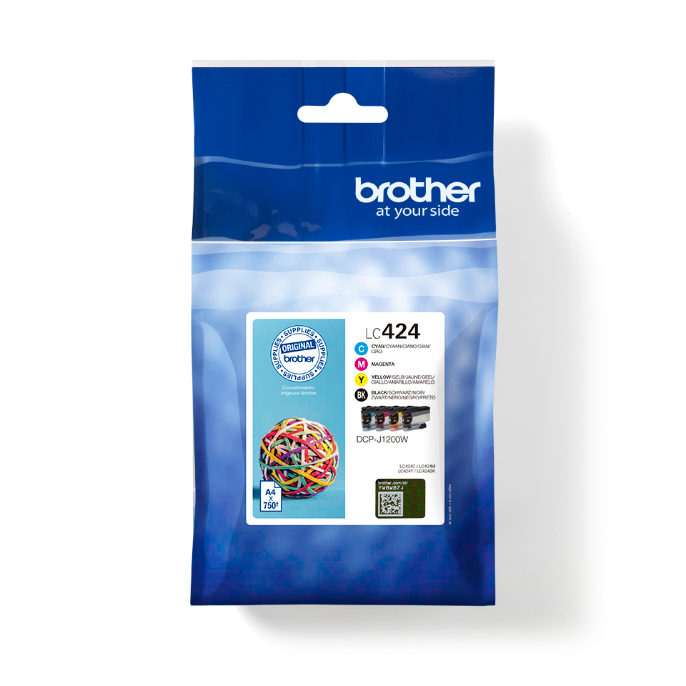 Photos - Ink & Toner Cartridge Brother LC-424VAL Ink cartridge multi pack Bk,C,M,Y, 4x750 pages ISO/I LC4 
