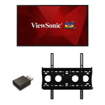 Viewsonic CDE4320-E1 presentation display Wall-mounted Black