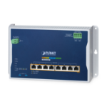 PLANET Industrial 8-Port Wall-mount Switch WGS-4215-8P2X Managed L2+ Gigabit Ethernet (10/100/1000) Power over Ethernet (PoE) Blauw, Metallic