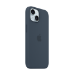 Apple iPhone 15 Silicone Case with MagSafe - Storm Blue