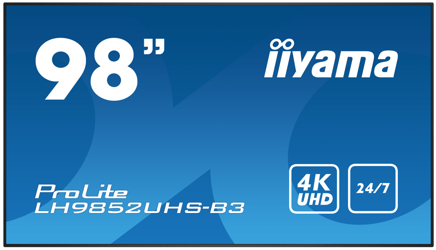 LH9852UHS-B3 IiYAMA PROLITE Digital signage flat panel 2.48 m (97.5') 500 cd/m?? 4K Ultra HD Black Android 8.0 24/7
