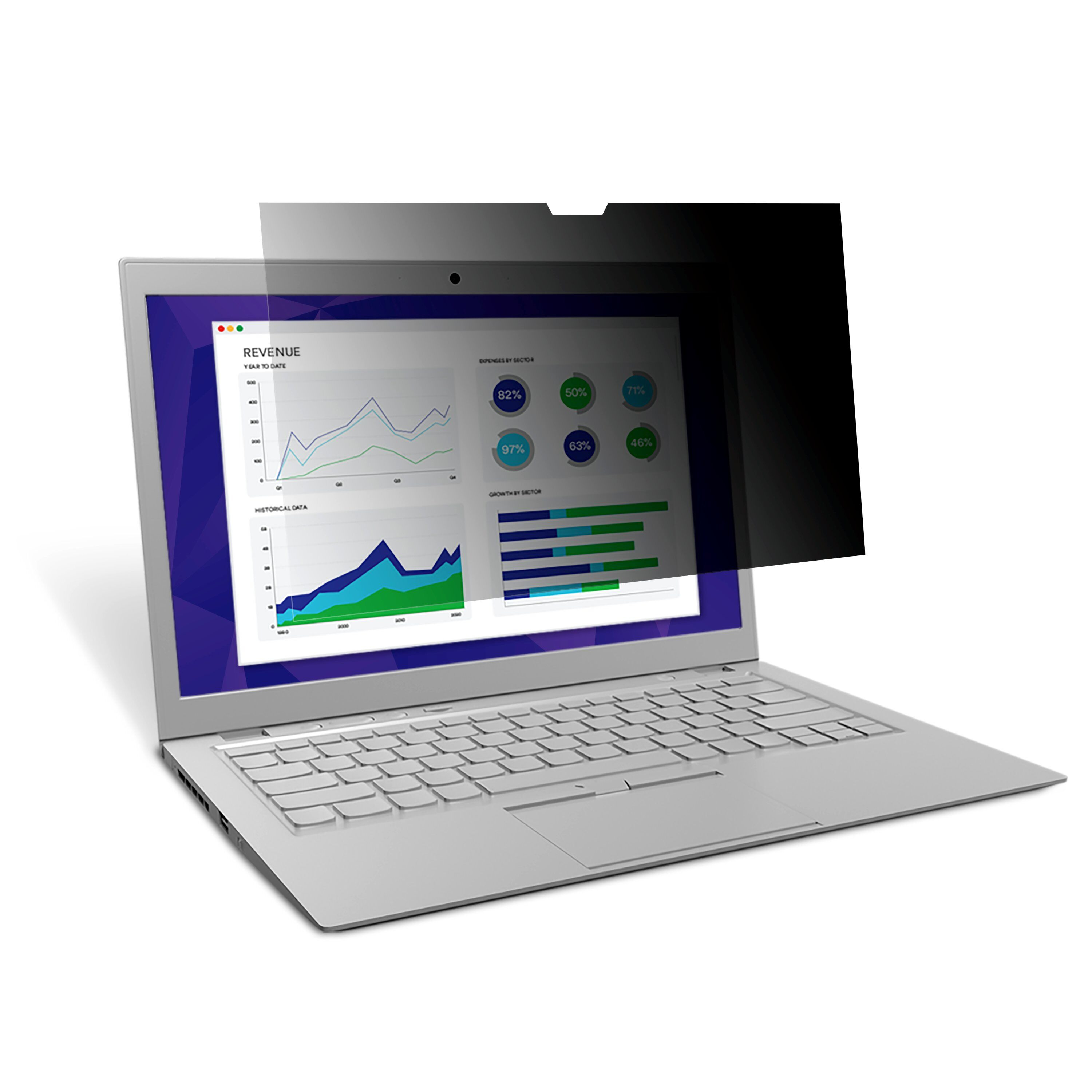 Image of 3M Touch Privacy Filter for 12.3in Full Screen Laptop, 3:2, PF123C3E