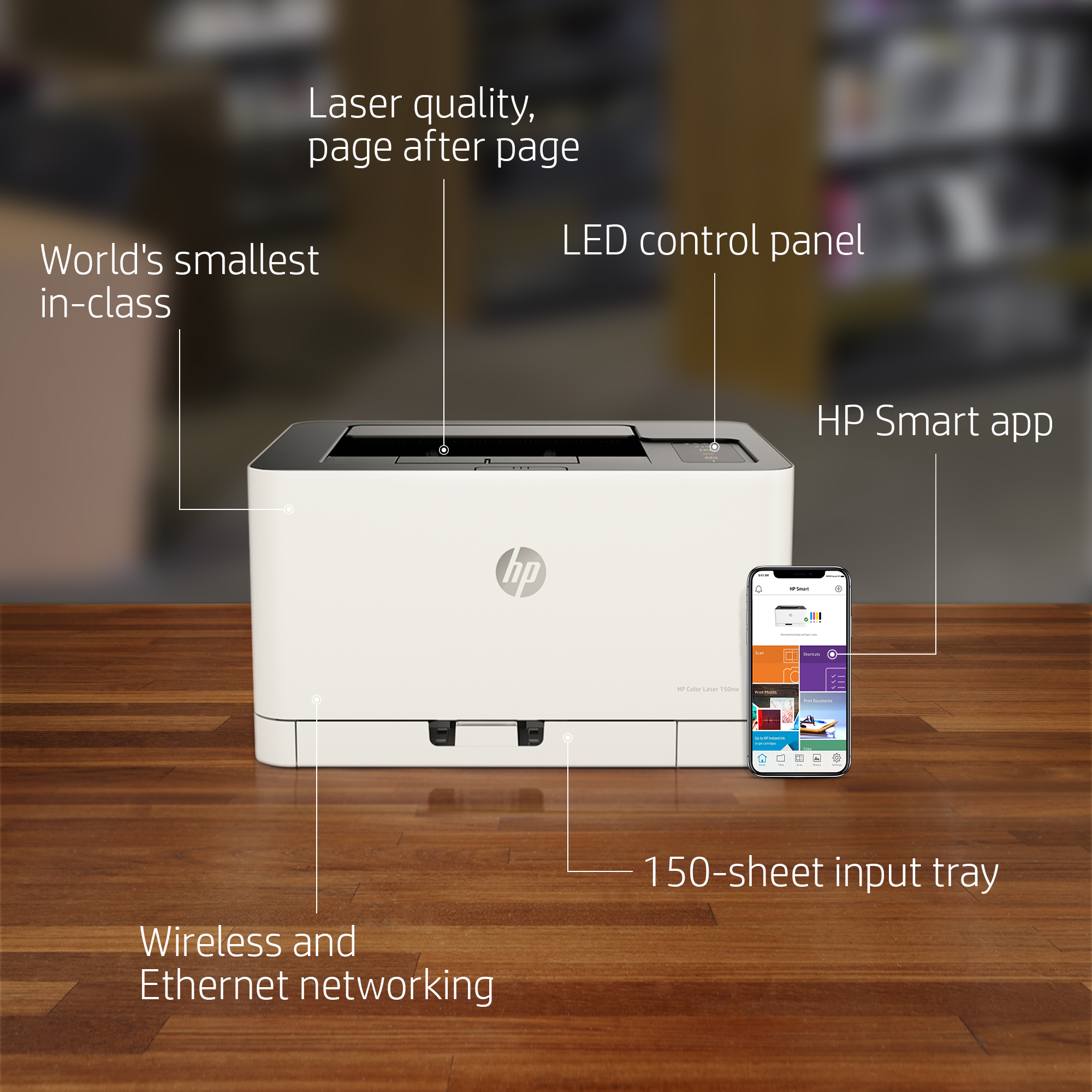 HP Color Laser 150nw, Print, 1 in distributor/wholesale stock for