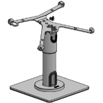 Ergonomic Solutions DESK MOUNTED 160MM POLE W/