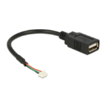 DeLOCK 84834 USB-kabel USB 2.0 0,15 m USB A Zwart