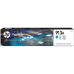 HP F6T77AE/913A Ink cartridge cyan, 3K pages ISO/IEC 24711 37ml for HP PageWide P 55250/Pro 352/Pro 452/Pro 477