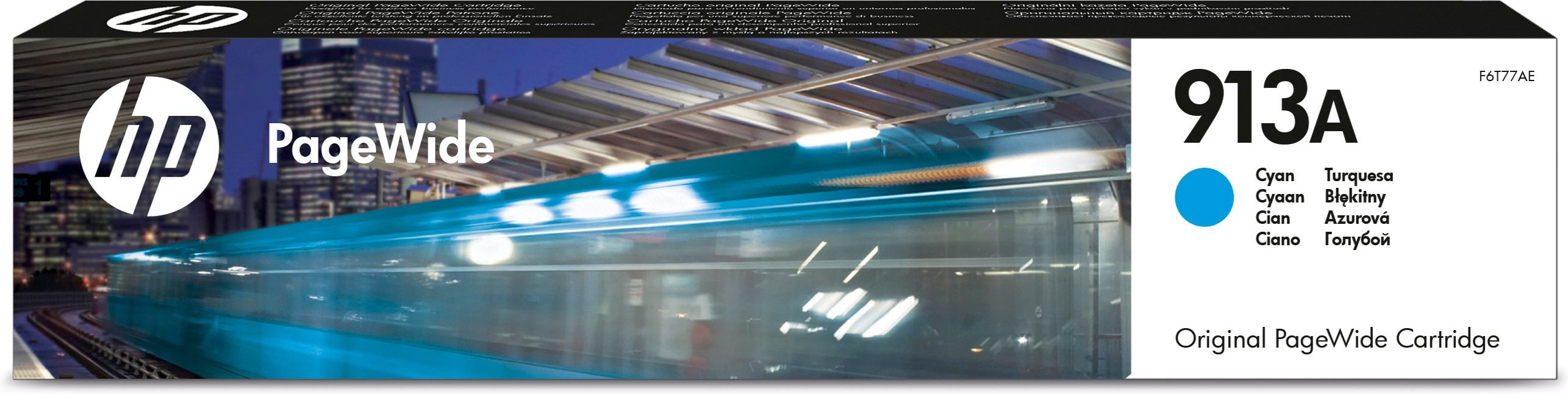 Image of HP F6T77AE/913A Ink cartridge cyan, 3K pages ISO/IEC 24711 37ml...