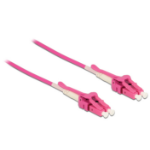 DeLOCK 85132 InfiniBand en Glasvezelkabel 1 m LC Roze