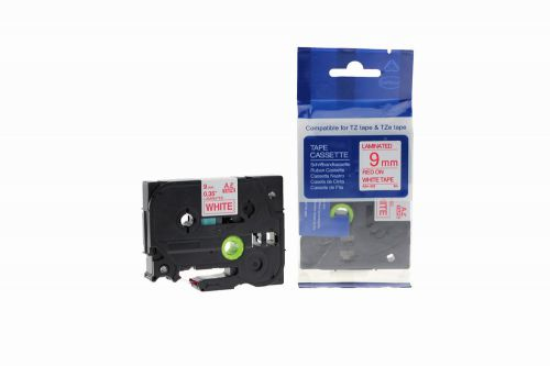 CTS Compatible Brother P Touch TZe-222 Red on White also for TZ-222 Label Cassette