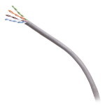 C2G 1000ft (304.8m) TAA-Compliant Cat6 Bulk Unshielded (UTP) Ethernet Network Cable with Solid Conductors-Plenum CMP-Rated - Gray