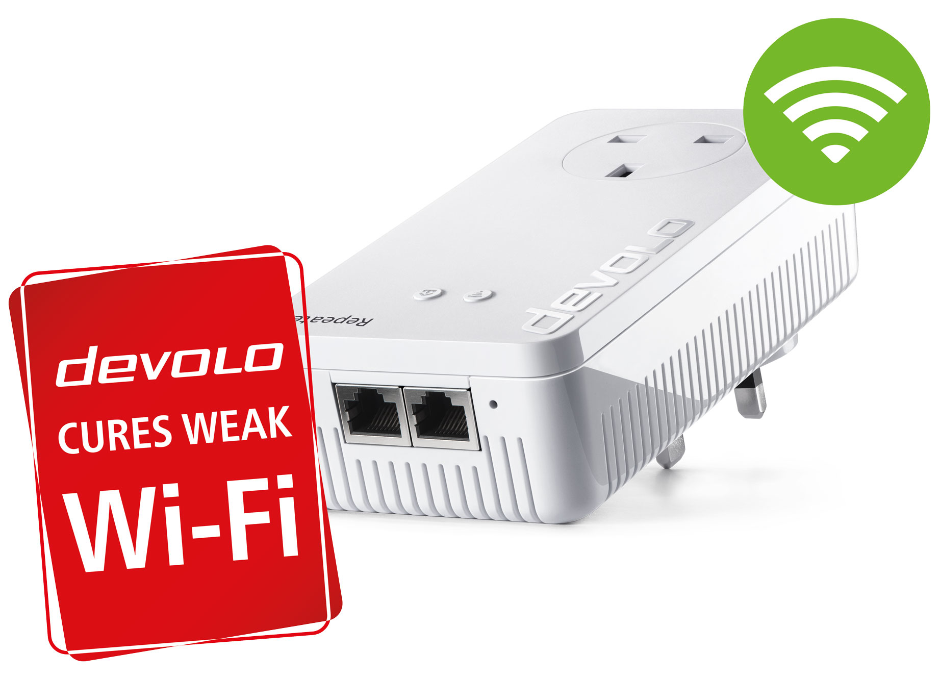 Photos - Other network equipment Devolo WiFi Repeater+ ac Network repeater 1200 Mbit/s White 8703 