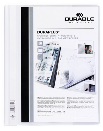 Photos - File Folder / Lever Arch File Durable Duraplus report cover White 257902 