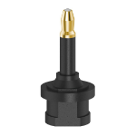 Hama 00205178 tussenstuk voor kabels ODT Toslink 3.5mm Zwart