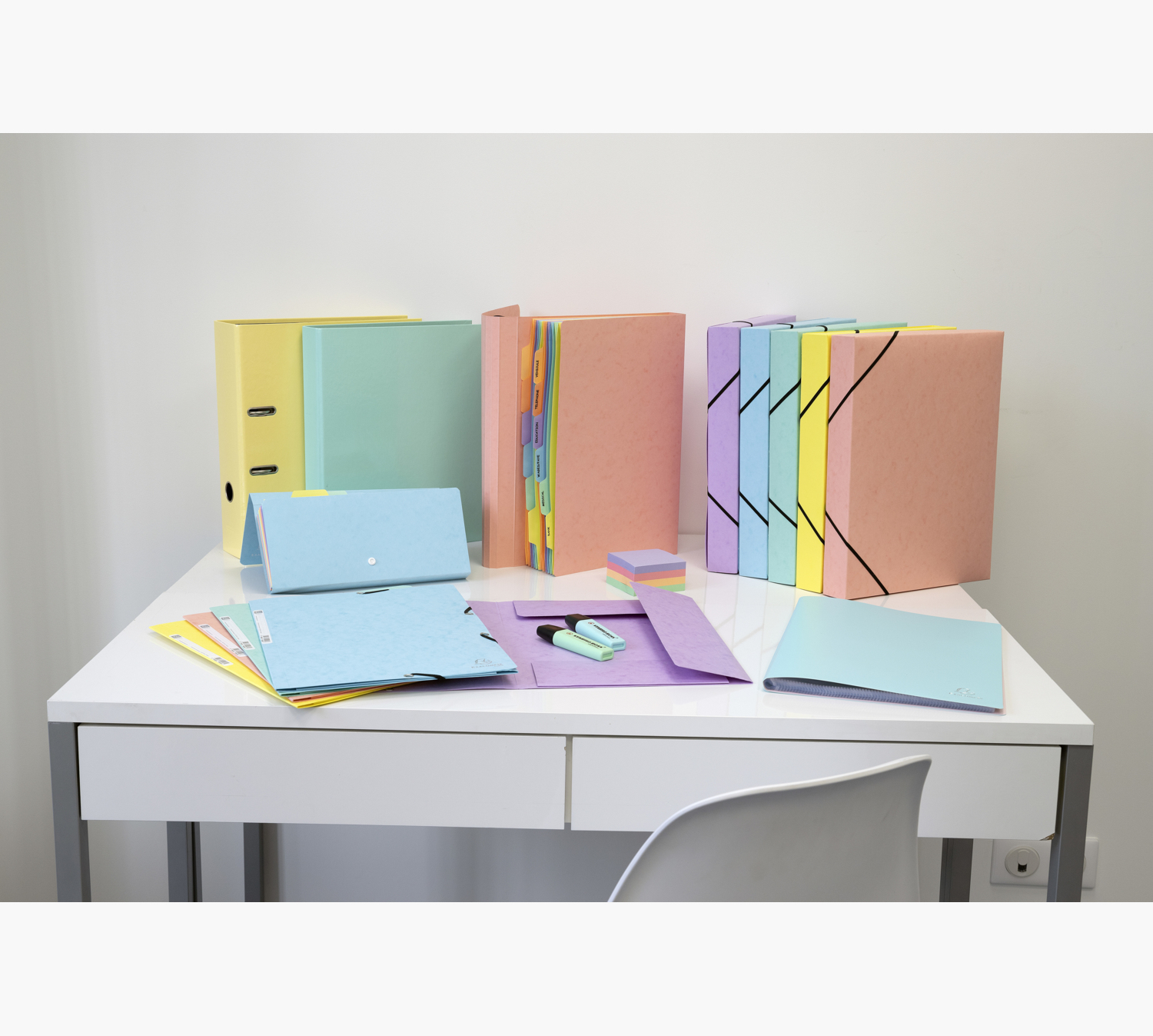 Exacompta 53560E ring binder A4 Assorted colours
