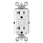 Leviton GFWR2-W socket-outlet NEMA 5-20R White
