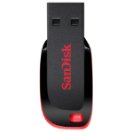 SanDisk Cruzer Blade USB-sticka 16 GB USB Type-A 2.0 Svart, Röd