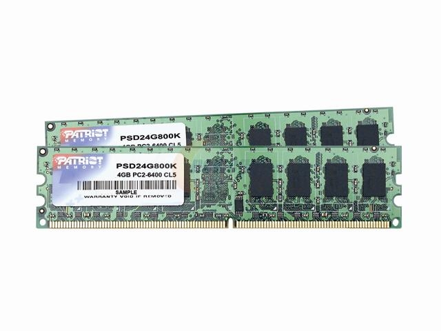 Patriot Memory Signature Line PSD24G800K memory module 4 GB 2 x 2 GB D