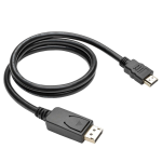 Tripp Lite P582-003-V2 video cable adapter 35.8" (0.91 m) DisplayPort HDMI Black, Metallic