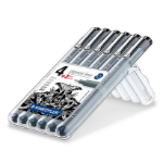 Staedtler 308 SB6P fineliner Black 6 pc(s)