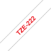 Brother TZE-222 cinta para impresora de etiquetas Rojo sobre blanco