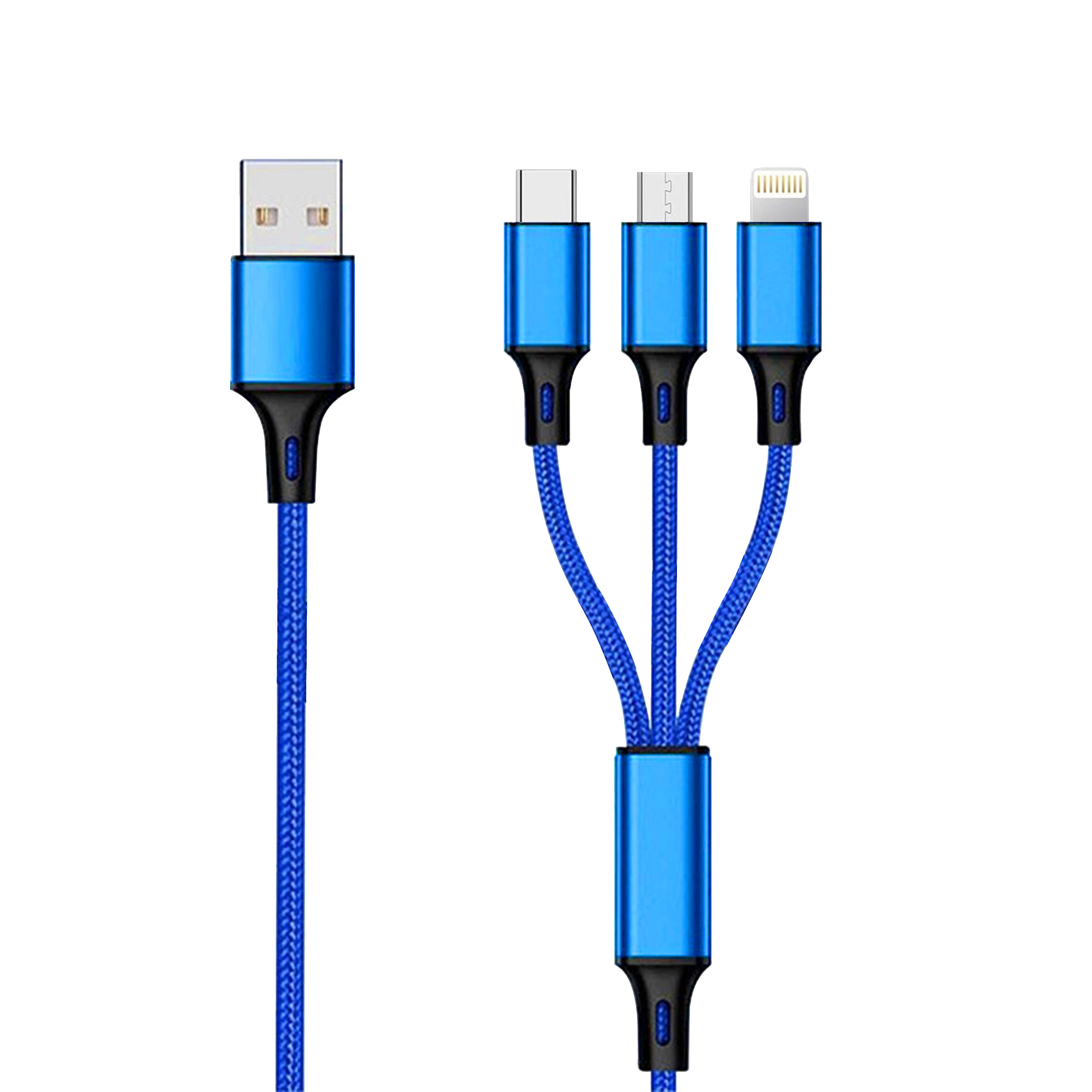 Image of 2GO 797151 USB cable 1.5 m USB B USB C/Micro-USB B/Lightning...