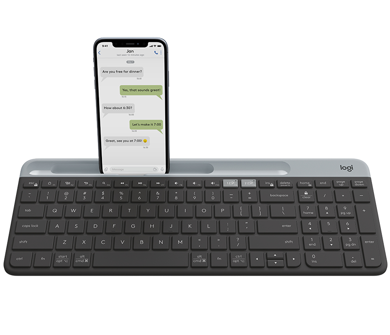 Image of Logitech Slim Multi-Device Wireless Keyboard K580