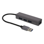 Deltaco UH-486 interface hub USB 3.2 Gen 1 (3.1 Gen 1) Type-A 5000 Mbit/s Grey