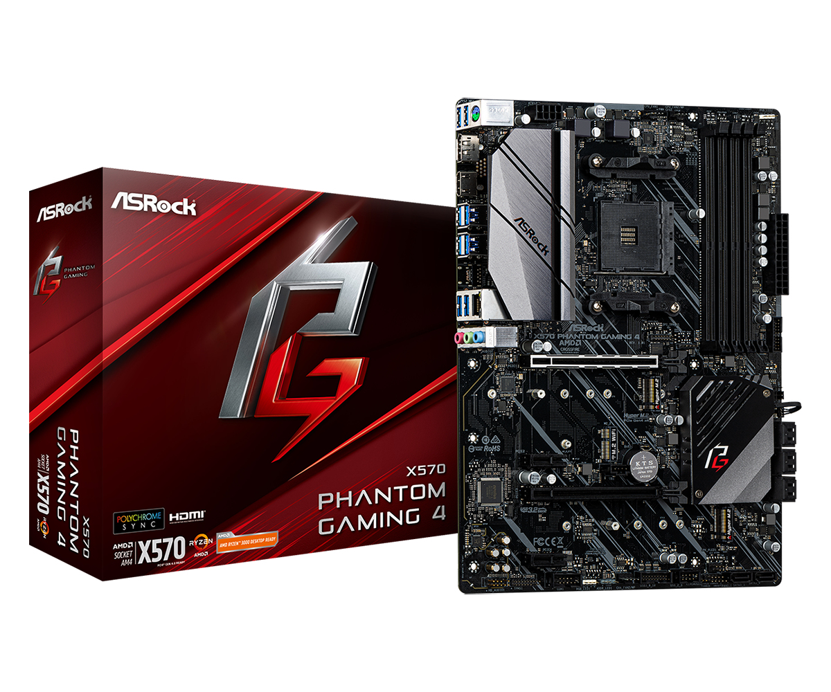 Image of Asrock X570 Phantom Gaming 4 AMD X570 Socket AM4 ATX
