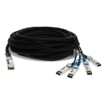 AddOn Networks QSFP-4SFP-PDAC1M-FT-AO InfiniBand/fibre optic cable 39.4" (1 m) QSFP+ 4x SFP+ DAC Black