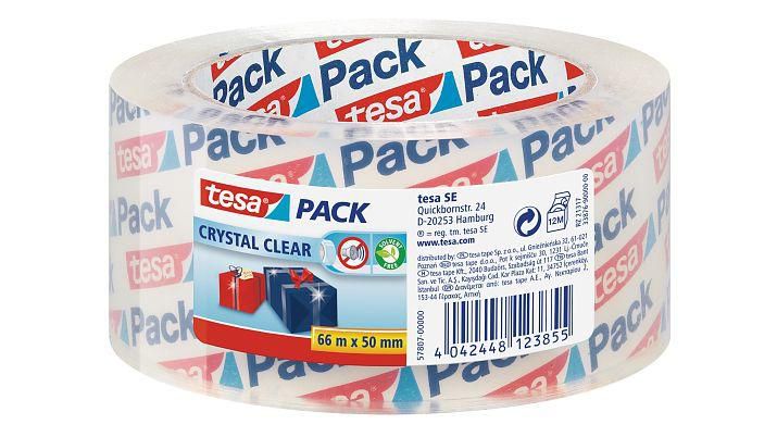 tesapack® 57807 Ultra strong Adhesive Tape Crystal Clear 50mm x 66m