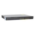 Cisco Small Business Catalyst 2960X-24PS-L Network Switch, 24 Gigabit Ethernet Ports, 370W PoE Budget, four 1 G SFP Uplink Ports, Enhanced Limited Lifetime Warranty (WS-C2960X-24PS-L)