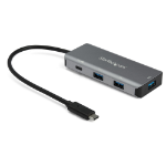 StarTech.com 4 Port USB C Hub (10Gbps) to 3x USB-A & 1x USB-C - 100W Power Delivery Passthrough Charging - Portable USB 3.1 Gen 2/USB 3.2 Gen 2 Type C Laptop Adapter - Works w/ TB3~4 Port USB C Hub (10Gbps) to 3x USB-A & 1x USB-C - 100W Power Delivery Pas