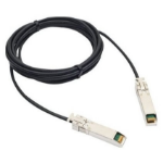 Extreme networks 1m SFP+ câble de fibre optique SFP+ Noir, Argent