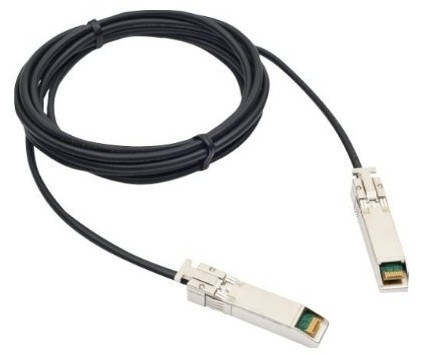 Extreme networks 1m SFP+ cable de fibra optica SFP+ Negro, Plata
