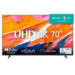 Hisense 70A6K 177.8 cm (70") 4K Ultra HD Smart TV Wi-Fi Black 300 cd/mÂ²