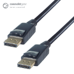 CONNEkT Gear 2m V1.2 DisplayPort Connector Cable - Male to Male Gold Lockable Connectors