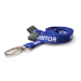 Digital ID 15mm Visitor Royal Blue Flat Woven BreakAway Lanyard with Metal Lobster Clip (Pack of 100)