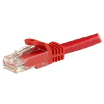 StarTech.com Câble réseau Cat6 Gigabit UTP sans crochet de 15m - Cordon Ethernet RJ45 anti-accroc - M/M - Rouge