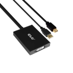 CLUB3D cac-1130 23.6" (0.6 m) MiniDP/USB-A DVI-D Black