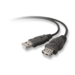 Belkin USB A/A 3 m USB cable USB 2.0 118.1" (3 m) Black