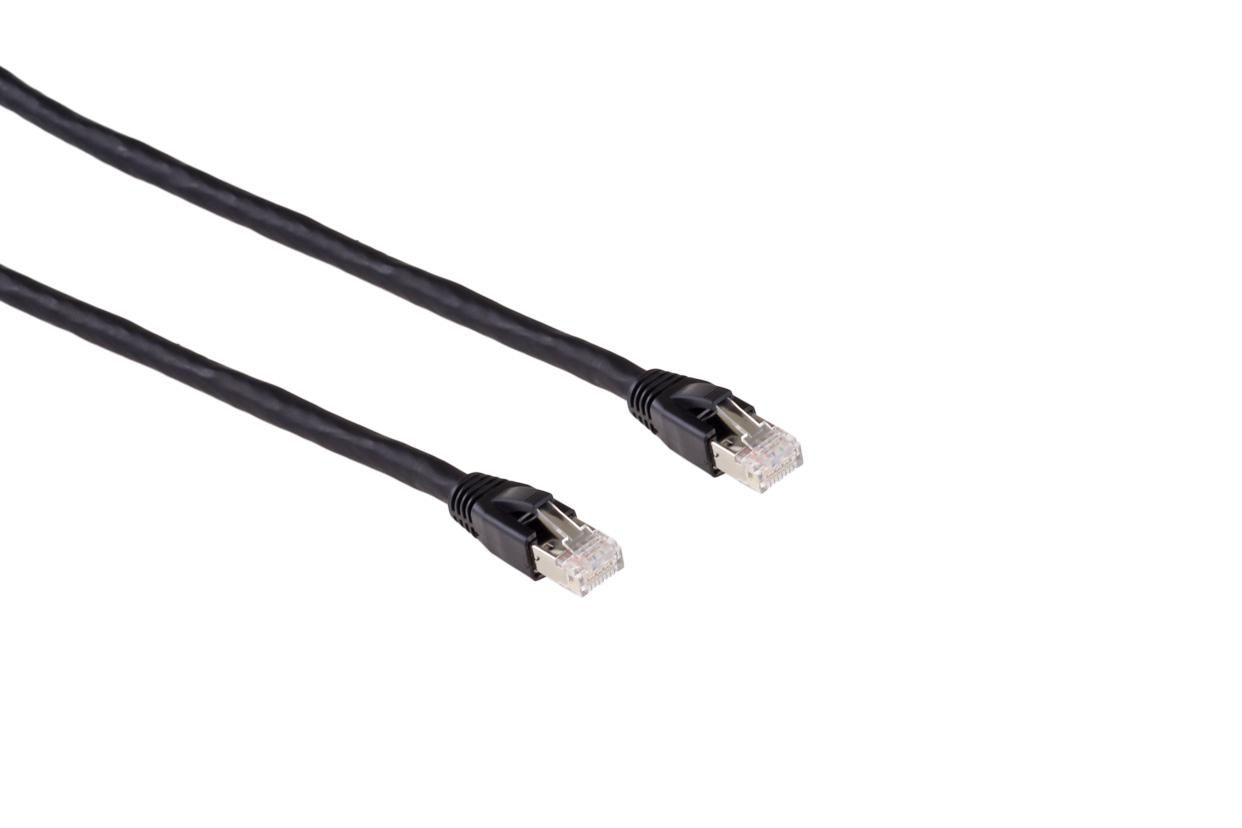 Mercodan PRO HDbaseT 5.0m. KAT7 S/FTP Patchkabel.. sort. LSZH Halogenf