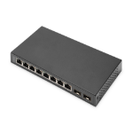 Digitus 8-Port Gigabit + 2 Gigabit SFP Ethernet, Unmanaged Switch