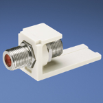 Panduit Coax jack, F-type, Black