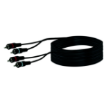 Schwaiger 10m 2 x RCA m/m audio kabel Zwart
