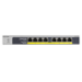 NETGEAR GS108LP Unmanaged Gigabit Ethernet (10/100/1000) Power over Ethernet (PoE) 1U Black, Grey