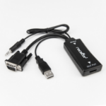 Rocstor Y10A218-B1 video cable adapter Black