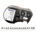 Brady M4C-475-422/R6000HF DirectLabel Etikettes Polyester black on white 12,07mm x 7,62m for Brady 25.4mm/38.1mm