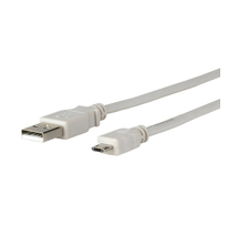 Microconnect 3m USB A - MicroUSB B USB cable USB 2.0 Micro-USB B Grey