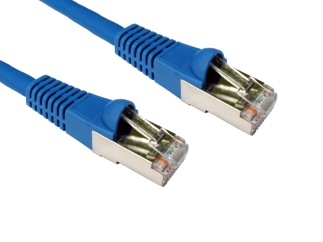 Photos - Cable (video, audio, USB) Cables Direct Cat6a, 25m networking cable Blue S/FTP  ART-125B (S-STP)